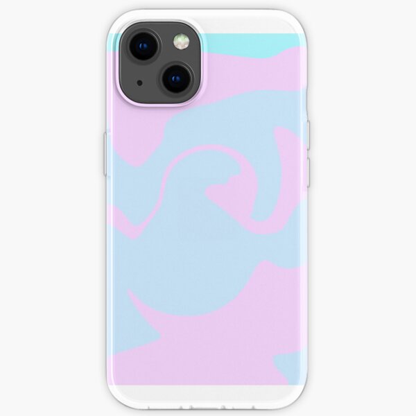 Watermarble Pink And Blue iPhone Soft Case