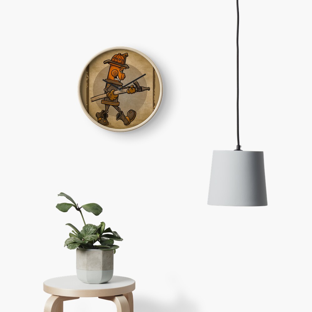 Item preview, Clock designed and sold by FiremanUP.