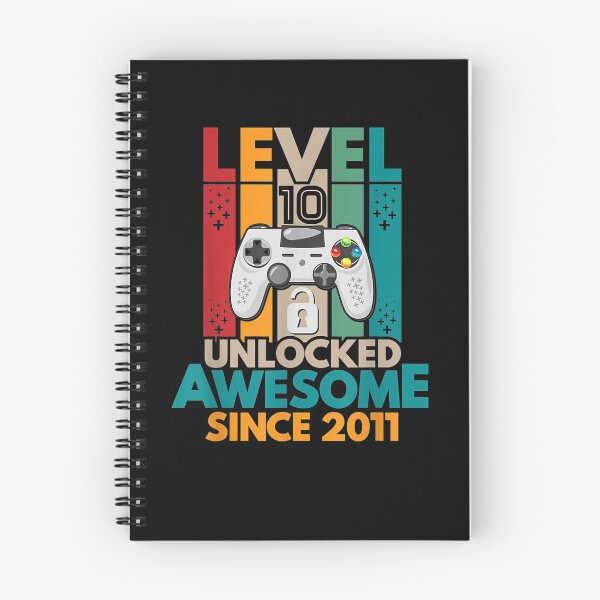 Item preview, Level 10 Unlocked Awesome 2011 10th Birthday Gift For Gamer  designed and sold by avareid3.