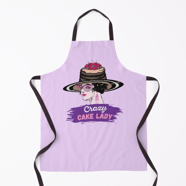 Item preview, Crazy cake lady in a cool retro hat designed and sold by catnbloom.