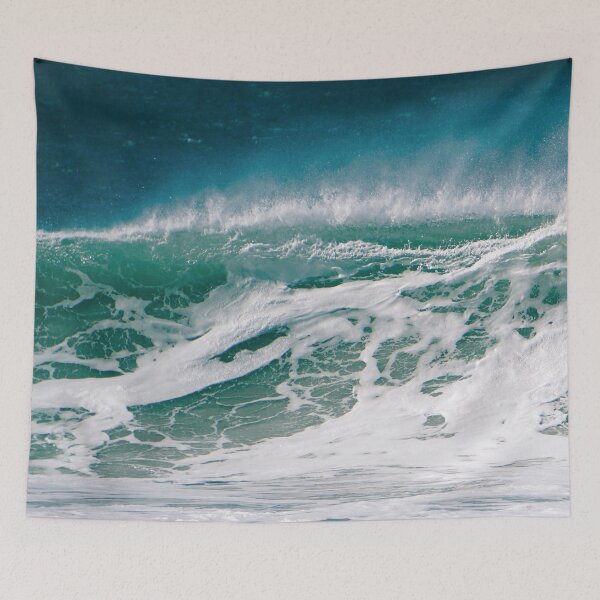 Item preview, Teal Blue Ocean Waves designed and sold by TheCozyCottage.
