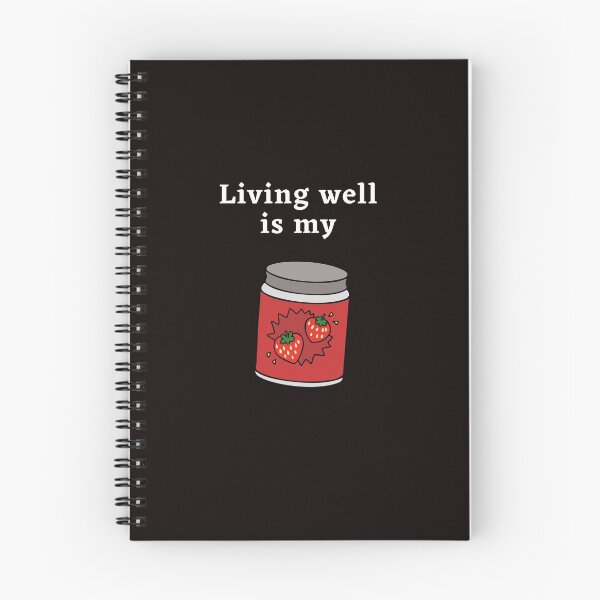 Artikelvorschau, Gut zu leben ist meine Marmelade Spaß verspieltes Design weiße Buchstaben entworfen und verkauft von Evartdesign.