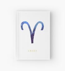 Widder-Tierkreis-Symbol-Aquarell-Illustration (Stern-Zeichen) Notizbuch