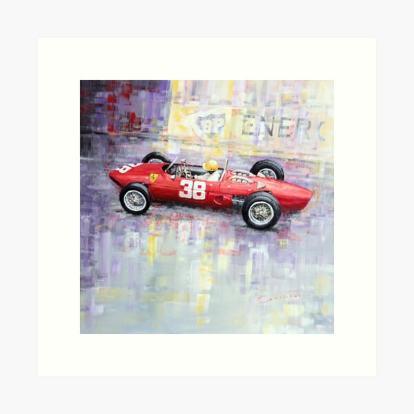 1962 Ricardo Rodriguez Ferrari 156 Art Print