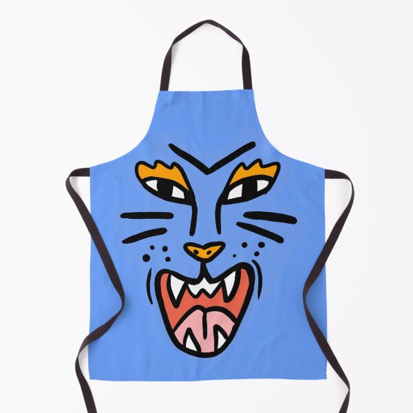 Aperçu de l'œuvre Illustration bleue de tigre sauvage créée et vendue par valdegilde.