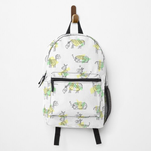 Item preview, Cute hand drawn Zebra pattern yellow and green designed and sold by NessiSunnset.