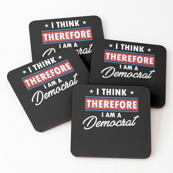 Item preview, Funny Political I Think Therefore I Am A Democrat  designed and sold by avareid3.