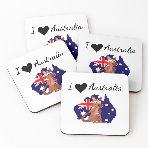 Item preview, I love Australia kangaroo designed and sold by adrianazola.