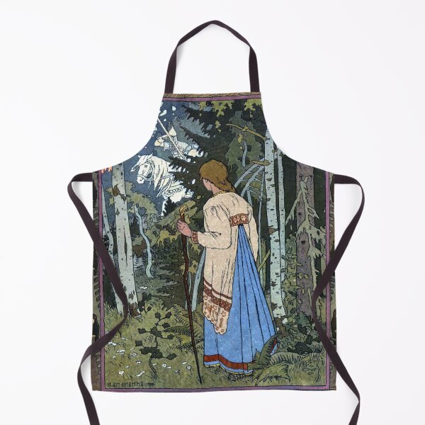 Item preview, The White Rider - Vasilisa the Beautiful - Ivan Bilibin designed and sold by forgottenbeauty.