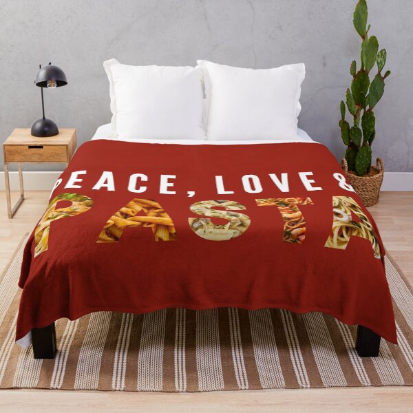 Item preview, Peace Love and Pasta | peace love happiness designed and sold by NerdyByDesign.