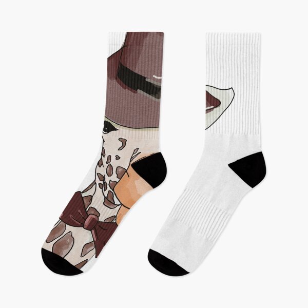 Item preview, Watercolor giraffe wearing hat and bow tie designed and sold by metisartdesign.