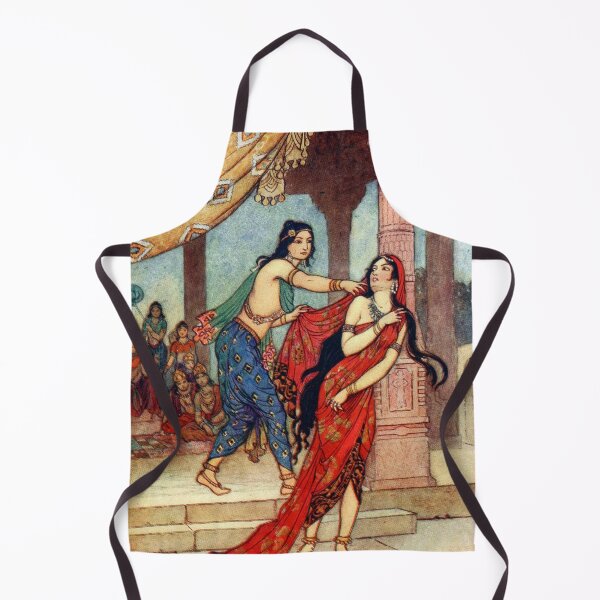 Item preview, The Ordeal of Queen Draupadi - Warwick Goble designed and sold by forgottenbeauty.