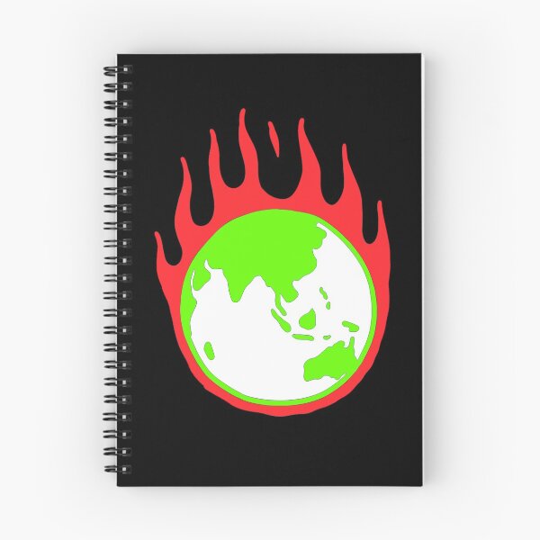 Item preview, earth is burning with red fire the environment designed and sold by ALIKAMER.