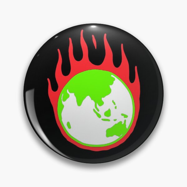 Item preview, earth is burning with red fire the environment designed and sold by ALIKAMER.