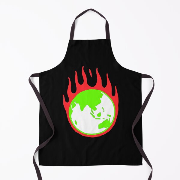 Item preview, earth is burning with red fire the environment designed and sold by ALIKAMER.