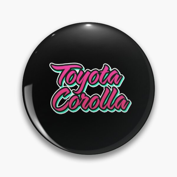 Item preview, Toyota Corolla - Vintage Colorful Text Pink designed and sold by Jdm-Knights.