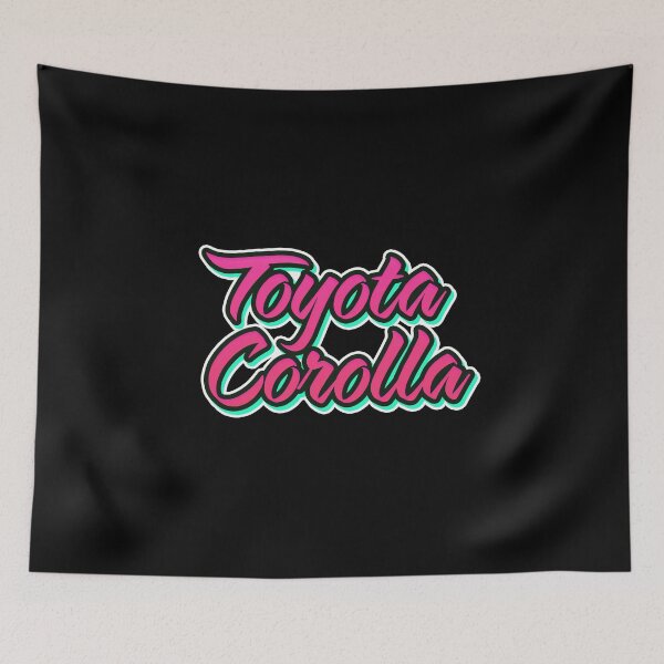 Item preview, Toyota Corolla - Vintage Colorful Text Pink designed and sold by Jdm-Knights.