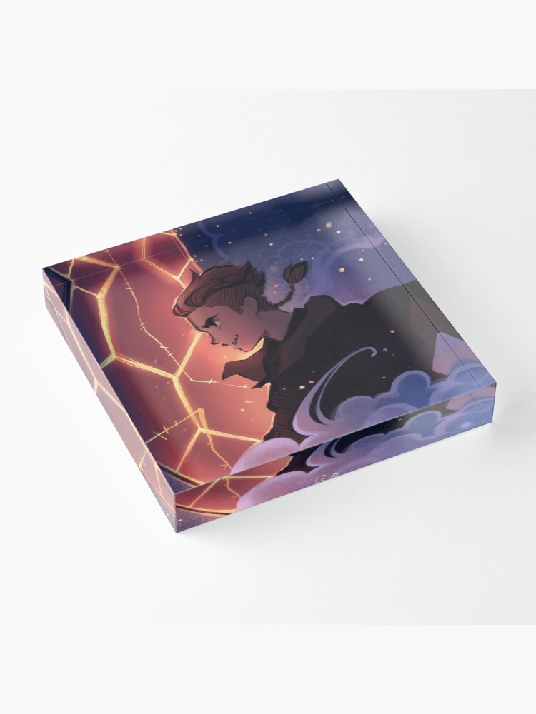 Alternate view of Solar Sail Sky Acrylic Block
