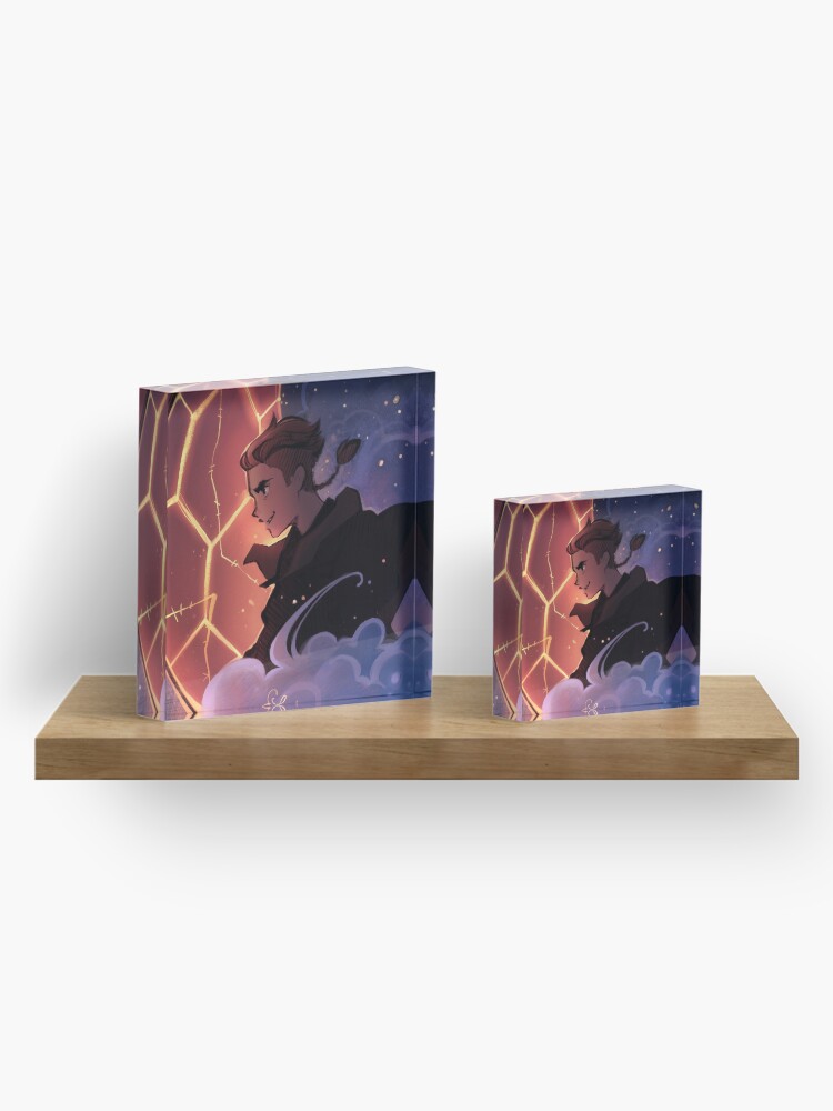 Alternate view of Solar Sail Sky Acrylic Block