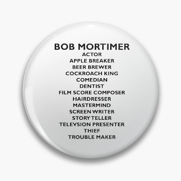Item preview, Bob Mortimer's Jobs - Black Version designed and sold by The British Bunny Hop Shop.