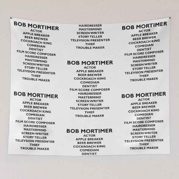Item preview, Bob Mortimer's Jobs - Black Version designed and sold by The British Bunny Hop Shop.