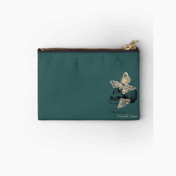 Item preview, Skull and Butterfly lone version teal: Memento mori designed and sold by gibbianne.