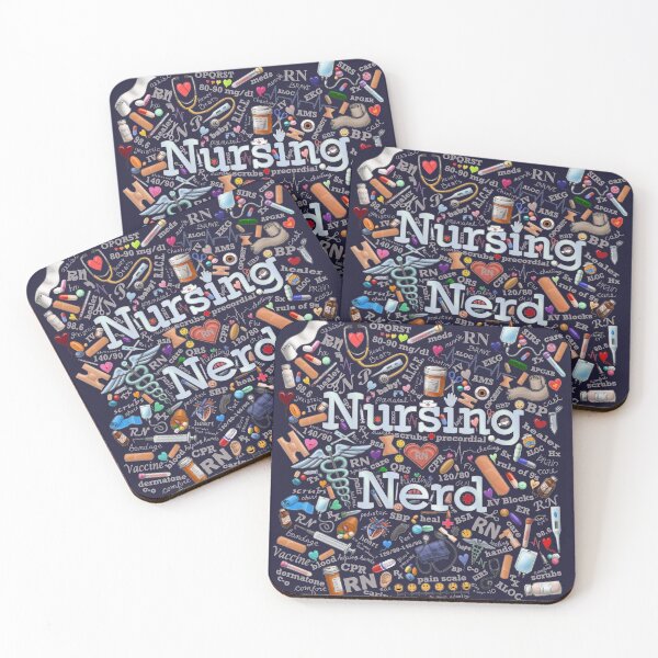 Item preview, Nursing Nerd by BBW (for dark backgrounds) designed and sold by Metallic Visions.