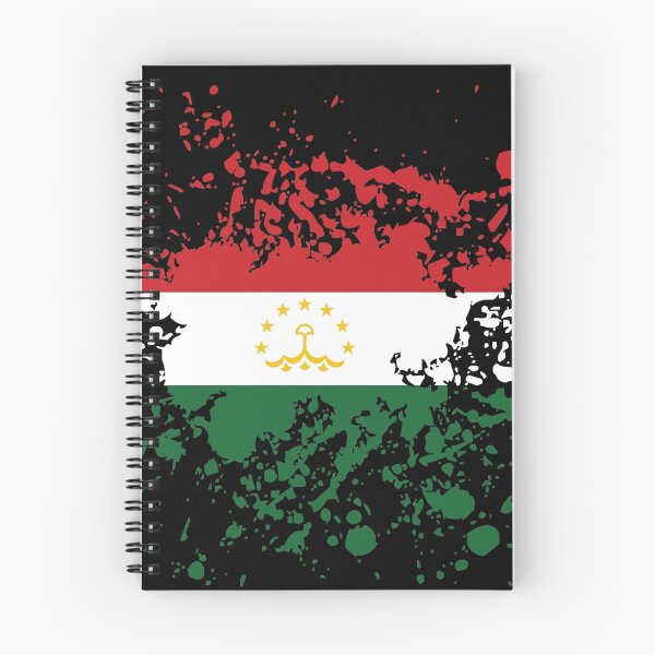 Item preview, Tajikistan Flag Ink Splatter designed and sold by limitlezz.