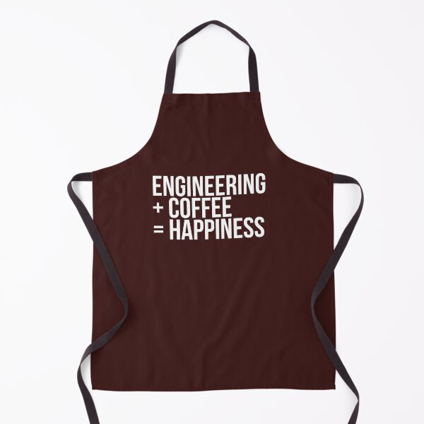 Item preview, Coffee and engineering equals happiness White Text designed and sold by ComedyQuotes.