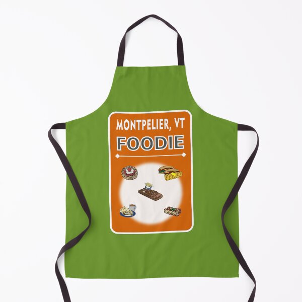 Item preview, Montpelier, Vermont - Foodie Design - Autumn Orange Background designed and sold by ThisNThatImages.