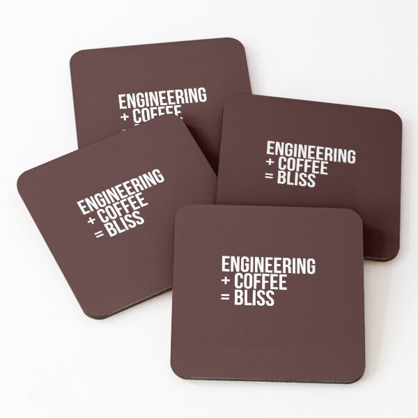 Item preview, Coffee and engineering equals bliss White Text  designed and sold by ComedyQuotes.