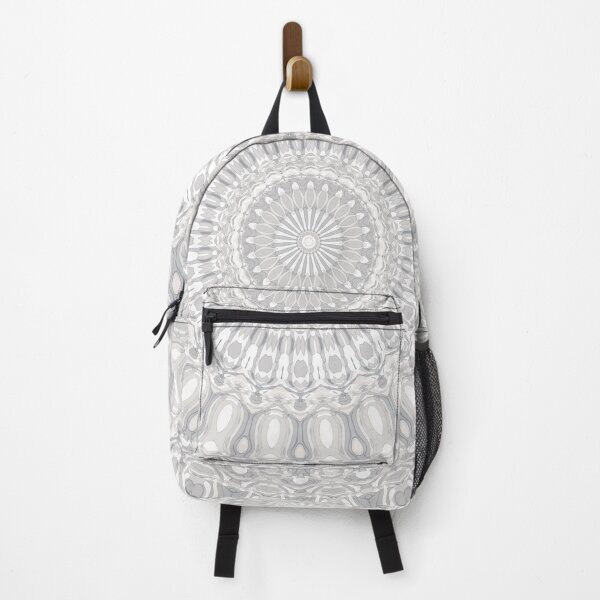 Item preview, Gray Taupe and White Mandala designed and sold by Kelly Dietrich Mandala & Fractal Art.