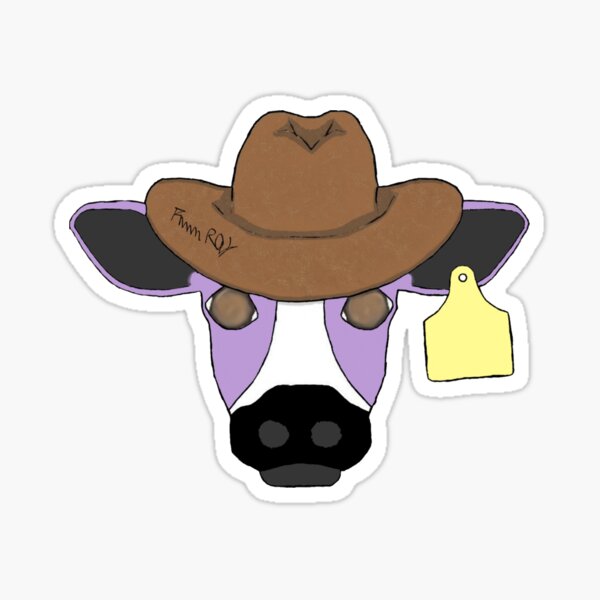 Nonbinary cow Sticker