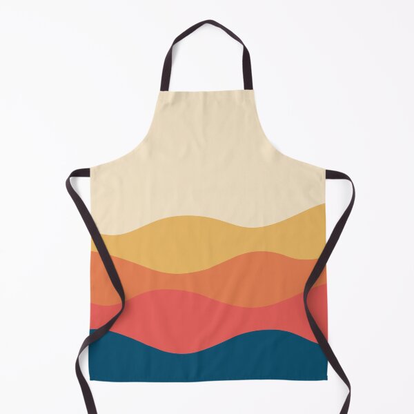 Item preview, minimalistic blue and orange waves designed and sold by Simple-colorful.