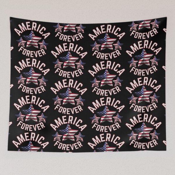 Item preview, America Forever Vintage All Stars American Flag designed and sold by Mary Maple.