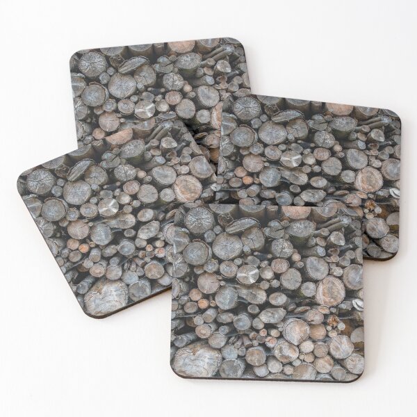 Item preview, Pile of cut logs for firewood. Wooden texture. designed and sold by GreissDesign.