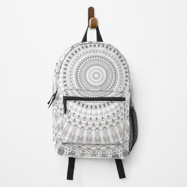 Item preview, Synergy Mandala in Gray and Beige designed and sold by Kelly Dietrich Mandala & Fractal Art.