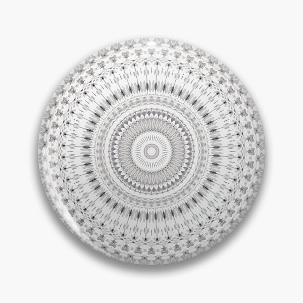 Item preview, Synergy Mandala in Gray and Beige designed and sold by Kelly Dietrich Mandala & Fractal Art.