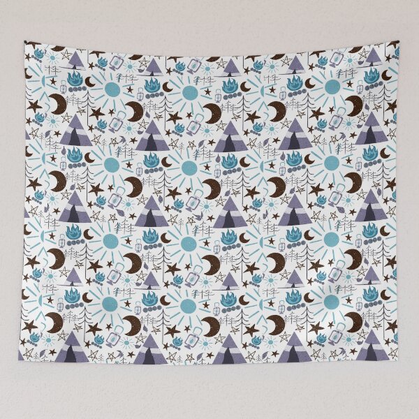 Item preview, Blue and Grey Great Outdoors  designed and sold by Alisha Watercolors.