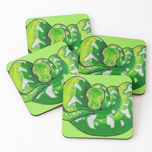 Item preview, Comfy Cozy Green Tree Python designed and sold by Dara Leah Corvus (Van Strien).