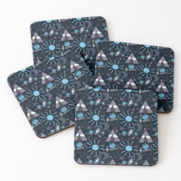Item preview, Night Camping Pattern designed and sold by Alisha Watercolors.