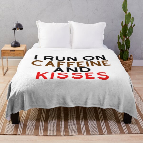 Item preview, I Run On Caffeine And Kisses designed and sold by Chanchane Store.