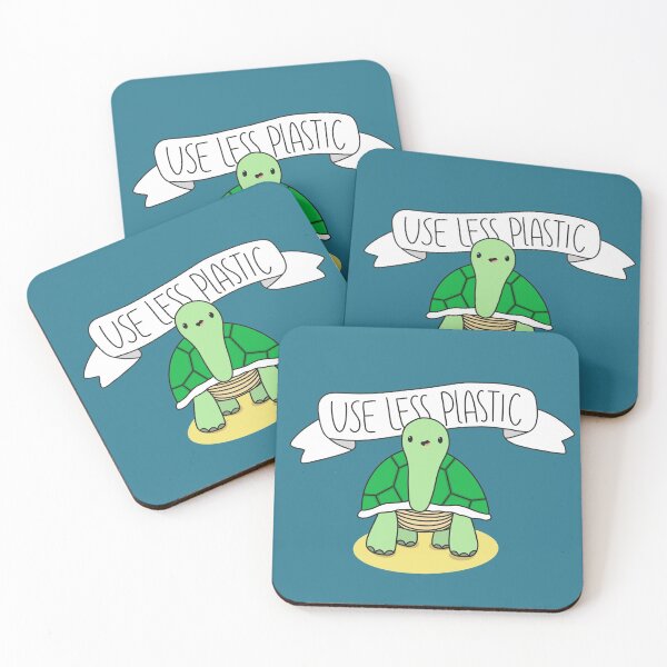 Item preview, Kawaii Turtle Use Less Plastic  designed and sold by SofiaSava01.