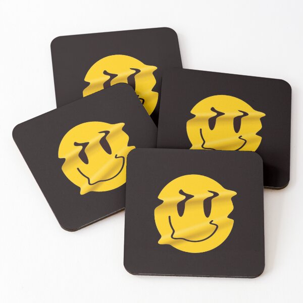 Item preview, Yellow Distorted Smile Emoji designed and sold by WearWolfDesigns.