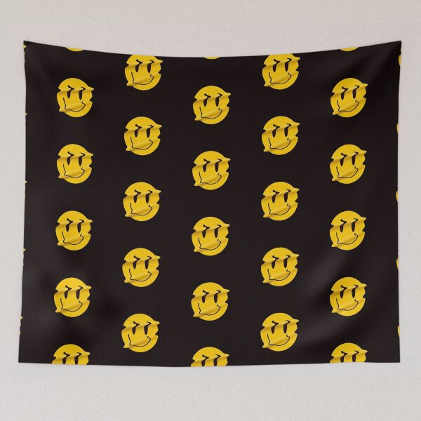 Item preview, Yellow Distorted Smile Emoji designed and sold by WearWolfDesigns.