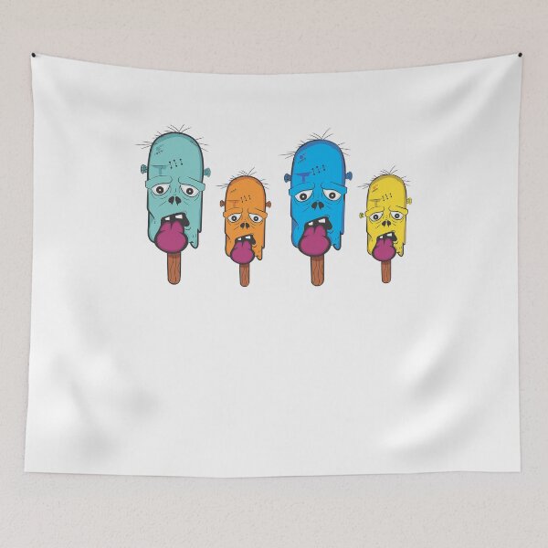 Item preview, Zombie ic-cream skulls colorful design designed and sold by ALIKAMER.