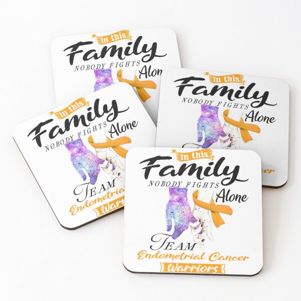 Item preview, In This Family No One Fights Alone Team Endometrial Cancer Warrior designed and sold by deputylove.