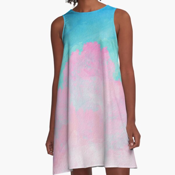 Coral Under the Sea A-Line Dress