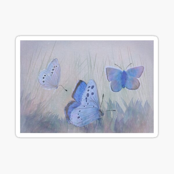 Mission Blue Butterfly Sticker