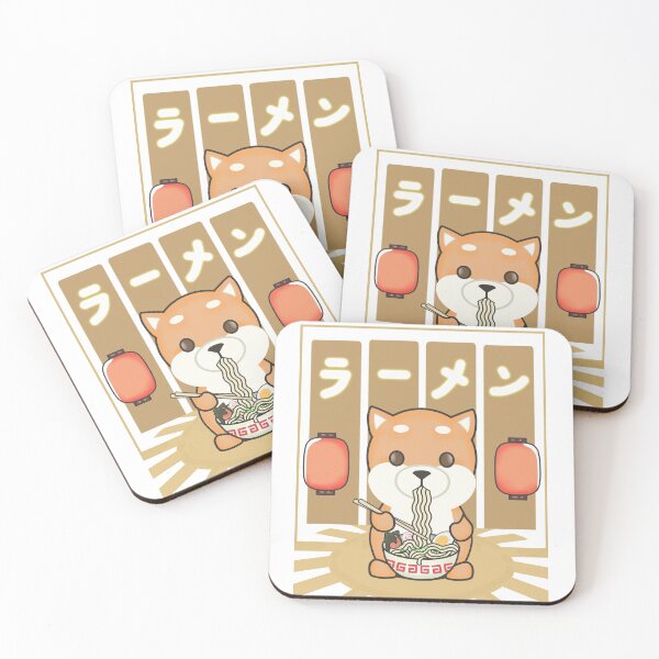 Item preview, Kawaii Corgi Eating Ramen Kanji designed and sold by ViewerEqualsPhoton.